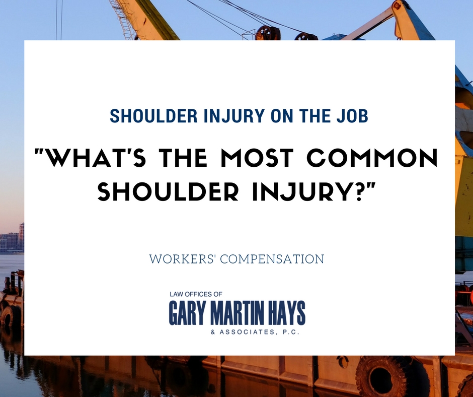 What's the most common shoulder injury?