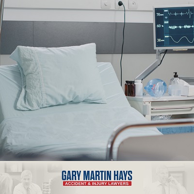 A hospital bed lies empty after a patient dies dues to medical negligence in Atlanta