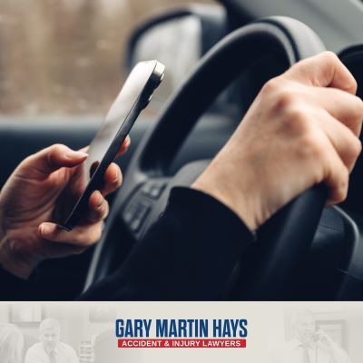 Texting driver on their phone in Atlanta